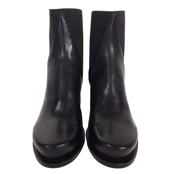 Jil Sander Leather Chelsea Boots 34 US 4 Black New - Picture 3 of 7